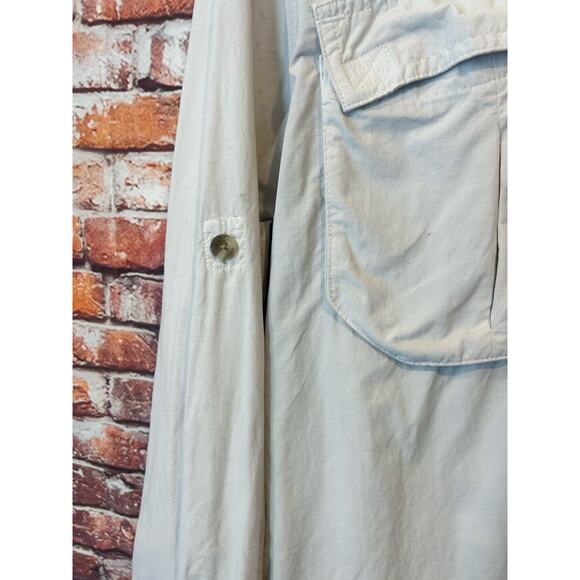 white gander mountain guide series button up shirt fishing men's size medium - Picture 12 of 14